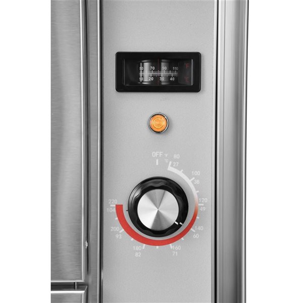 Koolmore Free-Standing Warming Drawer Two-Drawer - Stainless Steel