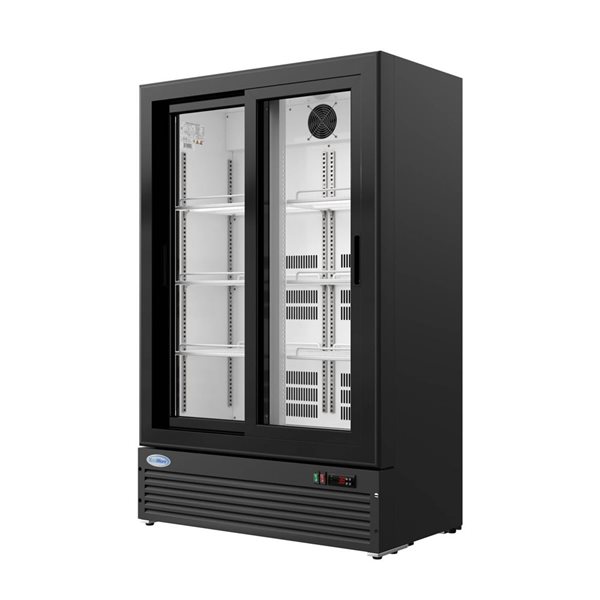 Koolmore Low-Height Retail Display Merchandiser Refrigerator 35-in - Black
