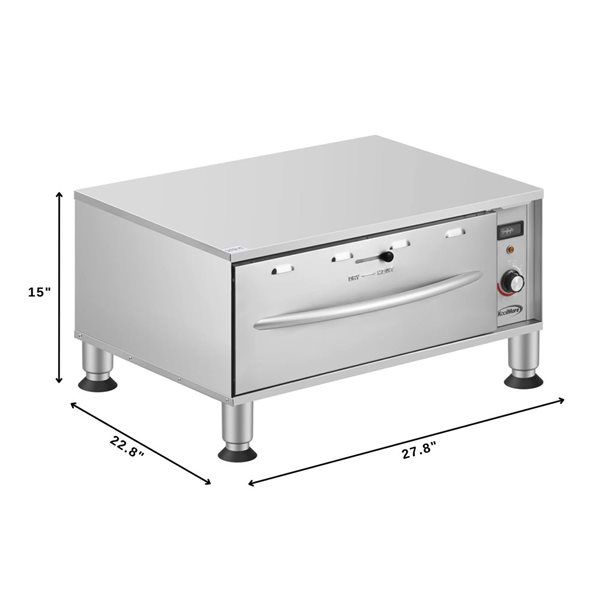 Koolmore Free-Standing Warming Drawer One-Drawer - Stainless Steel