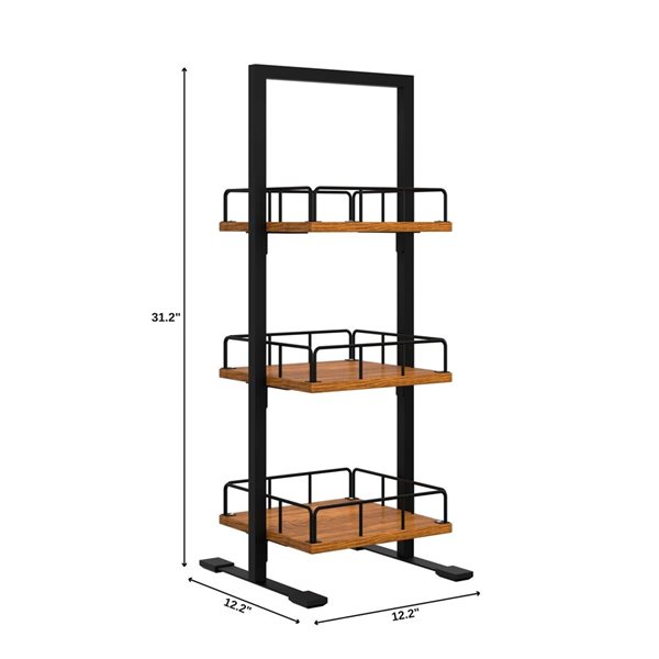 Koolmore 3-Tier Wooden Bakery Display Case 12-in