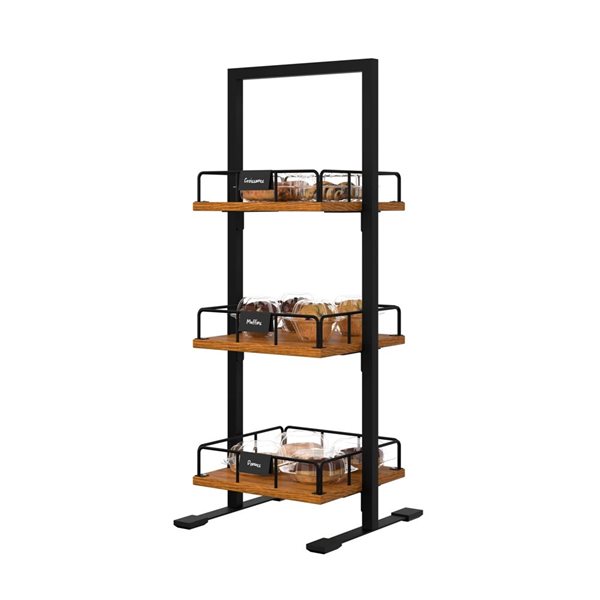 Koolmore 3-Tier Wooden Bakery Display Case 12-in
