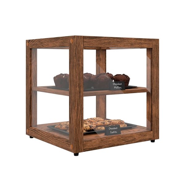 Koolmore Square Wooden Bakery Display Case 15-in