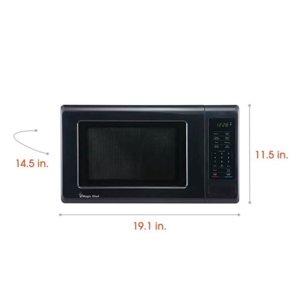 Magic Chef Countertop Microwave 0.9 -ft³ 900 W - Black