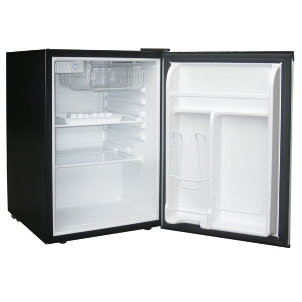 Magic Chef Compact Refrigerator 2.6-ft³ with Freezer- Stainless Steel