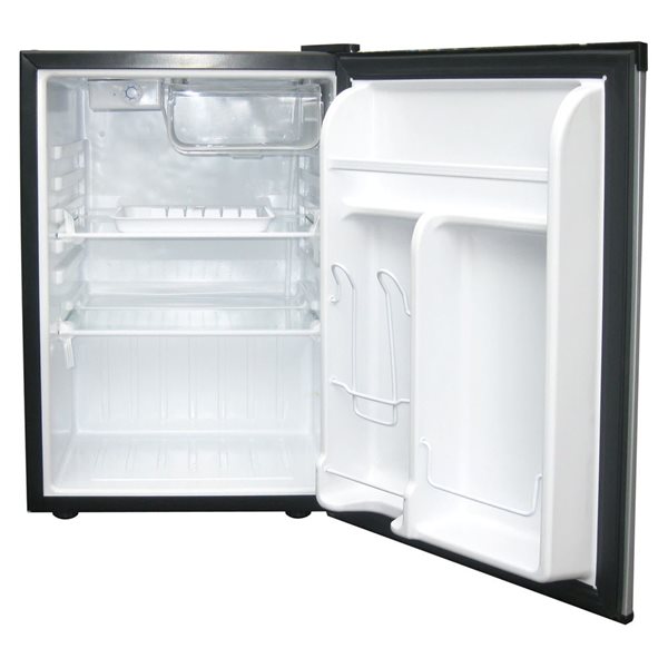 Magic Chef Compact Refrigerator 2.6-ft³ with Freezer- Stainless Steel