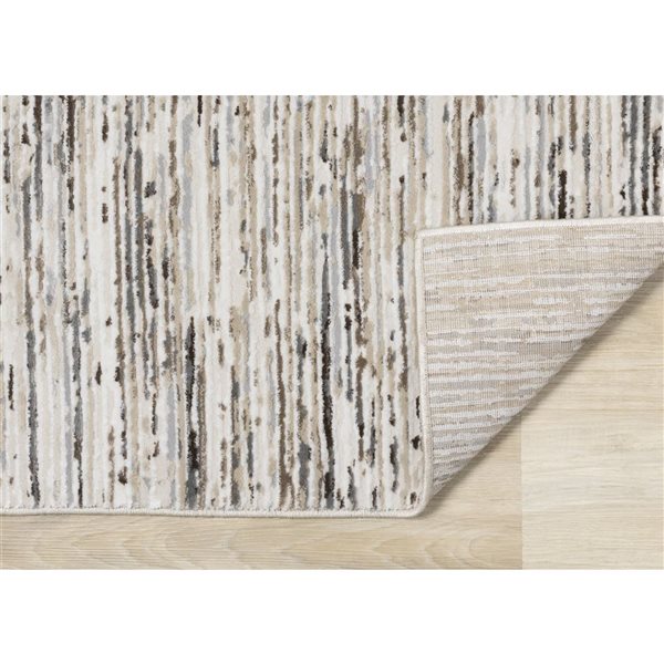 Rug Branch Sylvaris Area Rug Striped Contemporary 8 x 11-ft Cream
