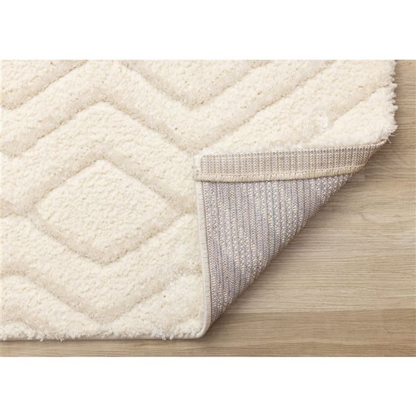 Rug Branch Tortuga Area Rug Contemporary Mosaic 5 x 8-ft - Cream