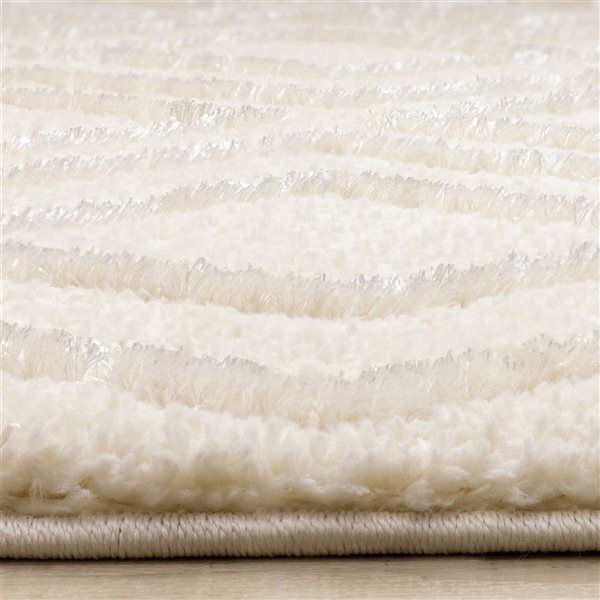 Rug Branch Tortuga Area Rug Contemporary Mosaic 5 x 8-ft - Cream