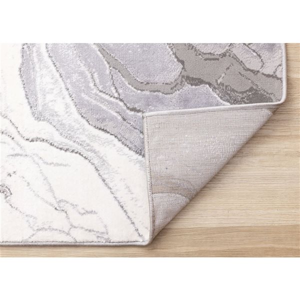 Rug Branch Zephyr Area Rug Organic Contemporary 7 x 10-ft - Grey