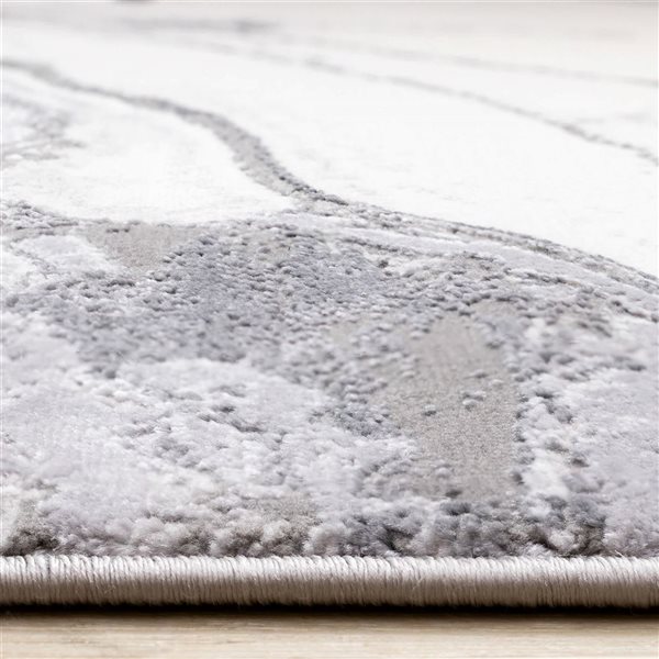 Rug Branch Zephyr Area Rug Organic Contemporary 7 x 10-ft - Grey