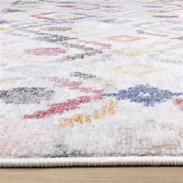 Rug Branch Solenne Area Rug Over-Dyed Southwestern 5 x 8-ft - Cream