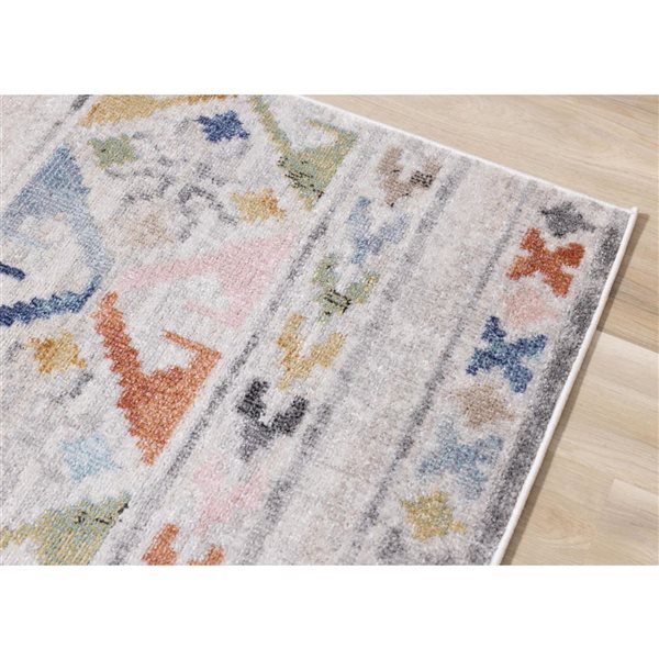 Rug Branch Solenne Area Rug Over-Dyed Southwestern 5 x 8-ft - Cream