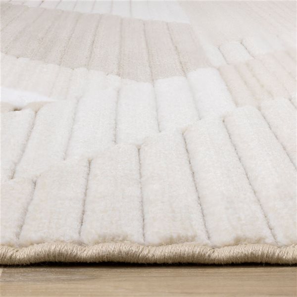 Rug Branch Solara Area Rug Geometric Mid-Century 7 x 10-ft - Cream