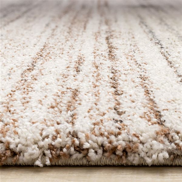 Rug Branch Botaniq Area Rug Distressed Modern 8 x 11-ft - White
