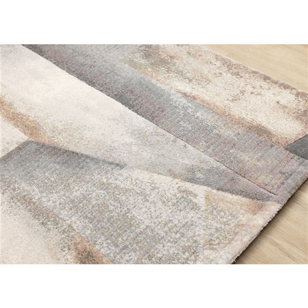 Rug Branch Aethera Area Rug Distressed Contemporary 8 x 11-ft - Grey