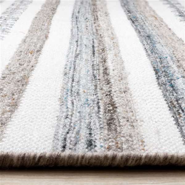 Rug Branch Cindara Area Rug Striped Southwestern 5 x 8-ft - White