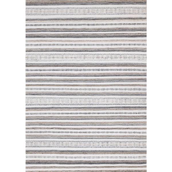 Rug Branch Cindara Area Rug Striped Southwestern 5 x 8-ft - White