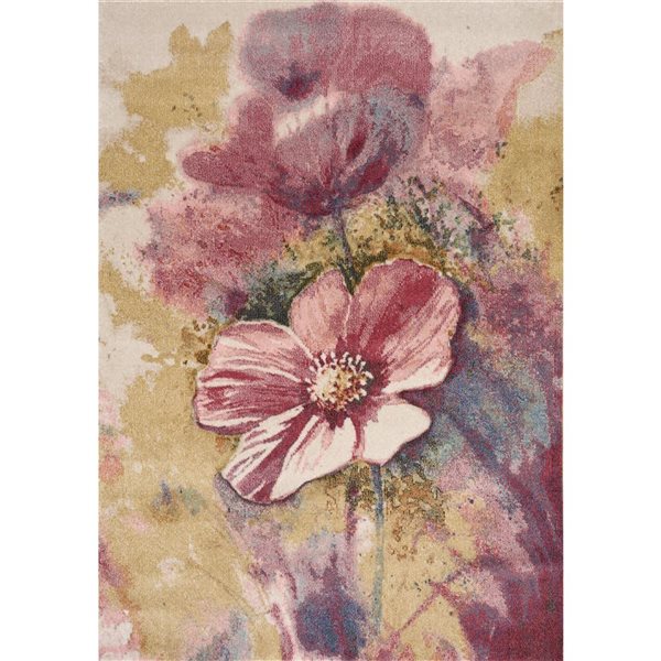 Rug Branch Islae Area Rug Botanical Comtemporary 8 x 11-ft - Yellow