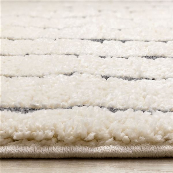 Rug Branch Bauer Area Rug Striped Modern 8 x 11-ft - Cream