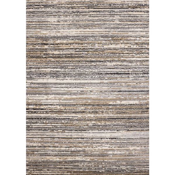 Front Facing Rug Rug Branch Solvyn Area Rug Striped Contemporary 5 x 8-ft - Grey | RONA