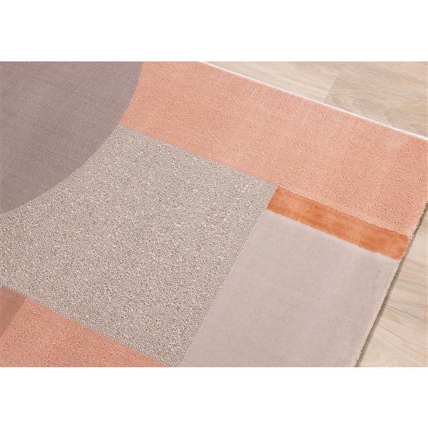 Rug Branch Vireo Area Rug Geometric Modern 8 x 11-ft - Pink