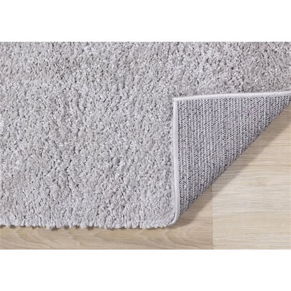 Rug Branch Marakai Solid Area Rug Modern 5 x 8-ft - Grey