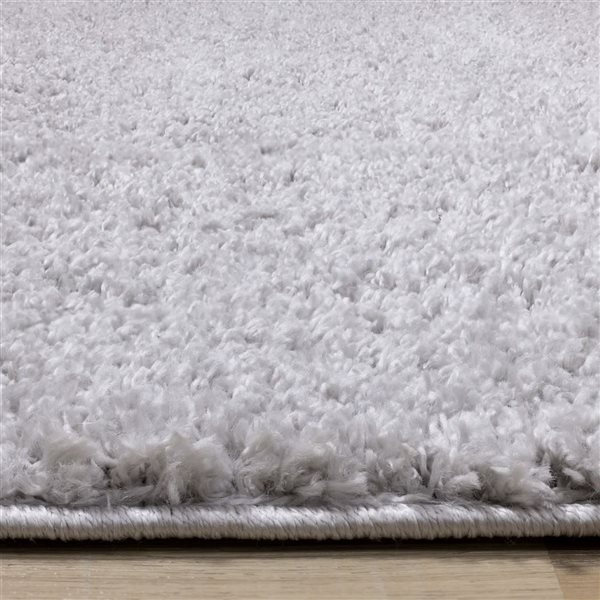Rug Branch Marakai Solid Area Rug Modern 5 x 8-ft - Grey