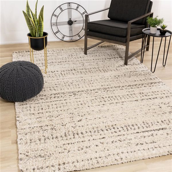 Rug Branch Aura Area Rug Southwestern Contemporary 8 x 11-ft - Cream
