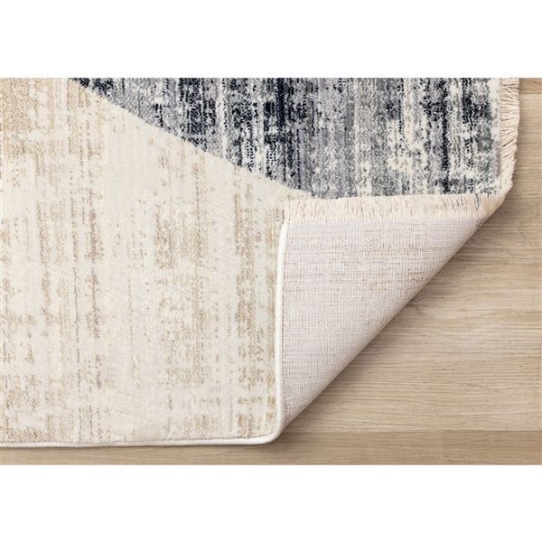 Rug Branch Solvyn Area Rug Distressed Contemporary 8 x 10-ft - Cream