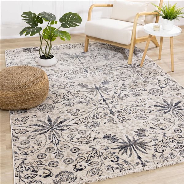 Rug Branch Jovira Area Rug Traditional 8 x 10-ft - Cream