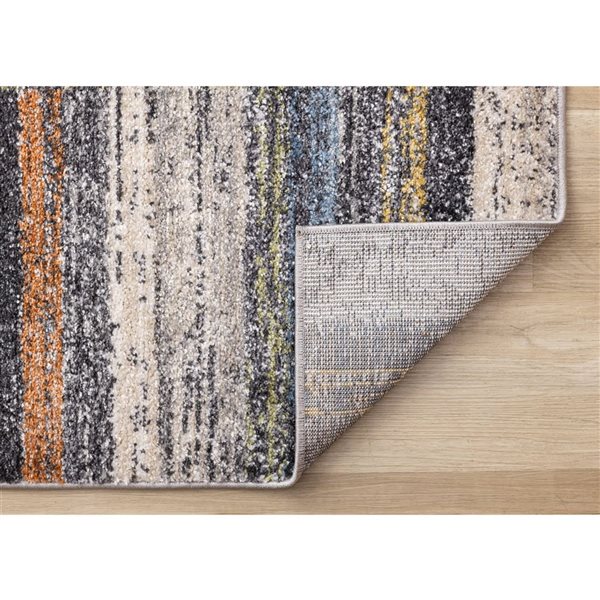 Rug Branch Velora Area Rug Distressed Contemporary 8 x 11-ft - Grey