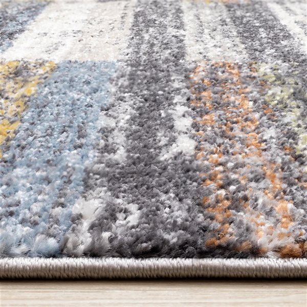 Rug Branch Velora Area Rug Distressed Contemporary 8 x 11-ft - Grey