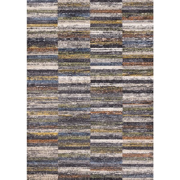 Rug Branch Velora Area Rug Distressed Contemporary 8 x 11-ft - Grey