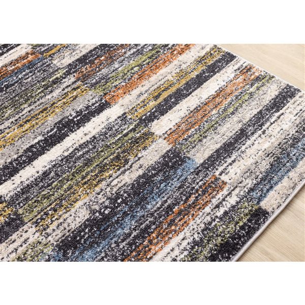 Rug Branch Velora Area Rug Distressed Contemporary 8 x 11-ft - Grey