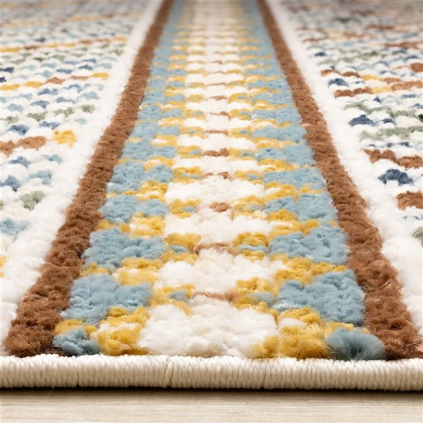 Rug Branch Solvyn Area Rug Modern Southwestern 5 x 8-ft - Cream