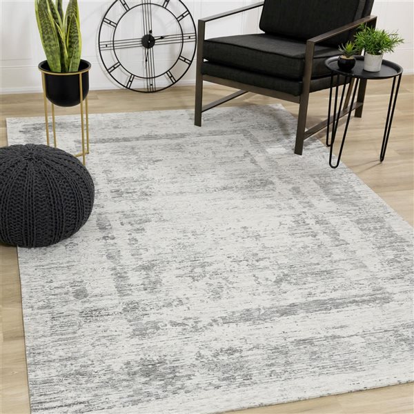Rug Branch Lirien Area Rug Contemporary 8 x 11-ft - Grey