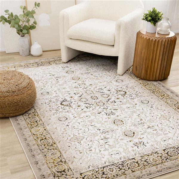 Rug Branch Veridian Area Rug Traditional 8 x 11-ft - Cream