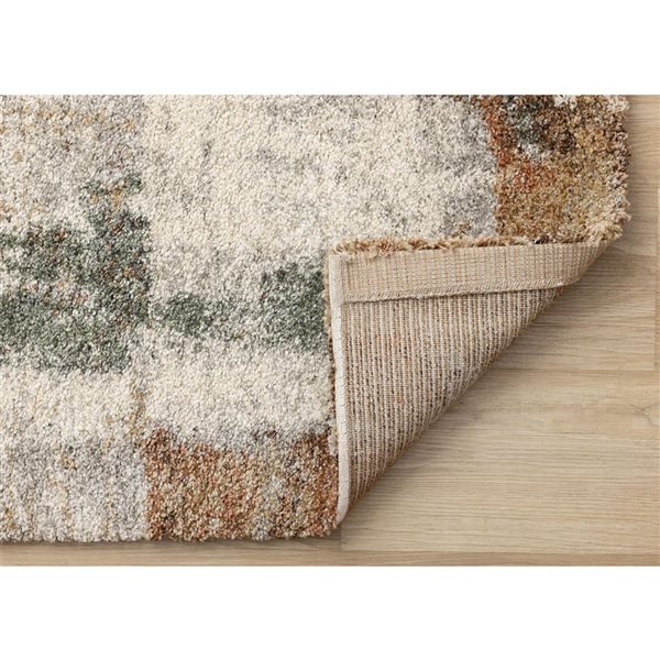 Rug Branch Botaniq Area Rug Distressed Modern 8 x 11-ft - White