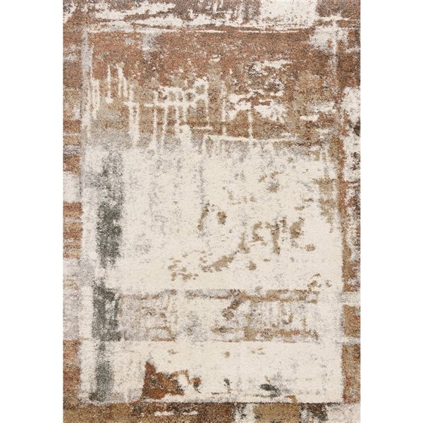 Rug Branch Botaniq Area Rug Distressed Modern 8 x 11-ft - White