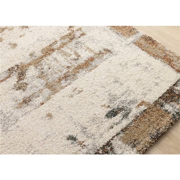 Rug Branch Botaniq Area Rug Distressed Modern 8 x 11-ft - White