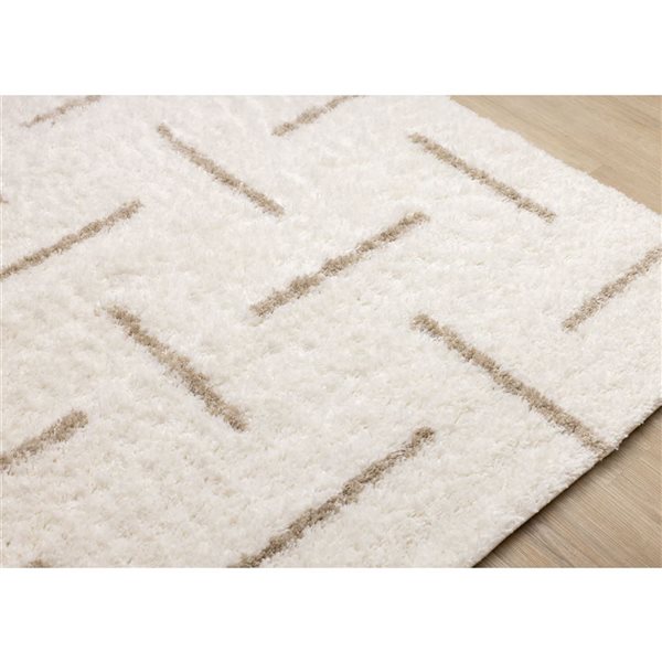 Rug Branch Marakai Area Rug Striped Modern 8 x 11-ft - Cream