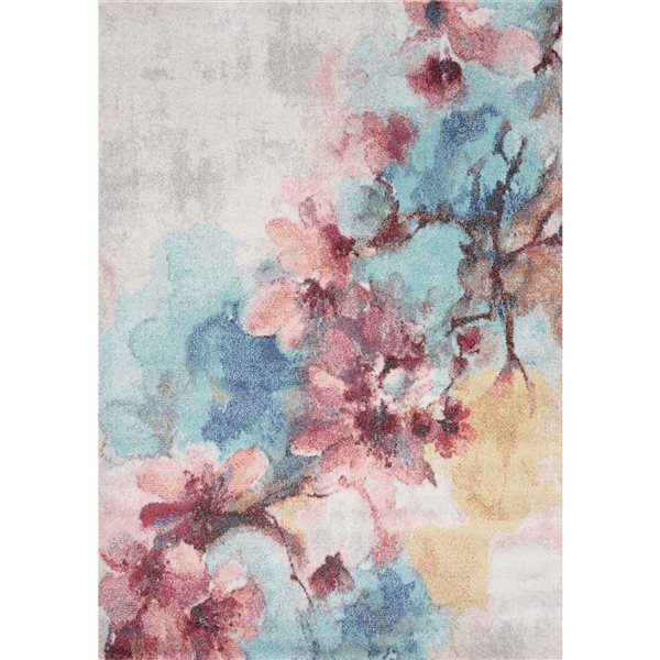 Rug Branch Solenne Area Rug Botanical Modern 7 x 10-ft - Blue