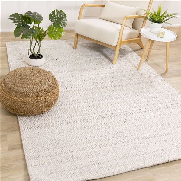Rug Branch Cindara Area Rug Geometric Contemporary 8 x 11-ft - Cream