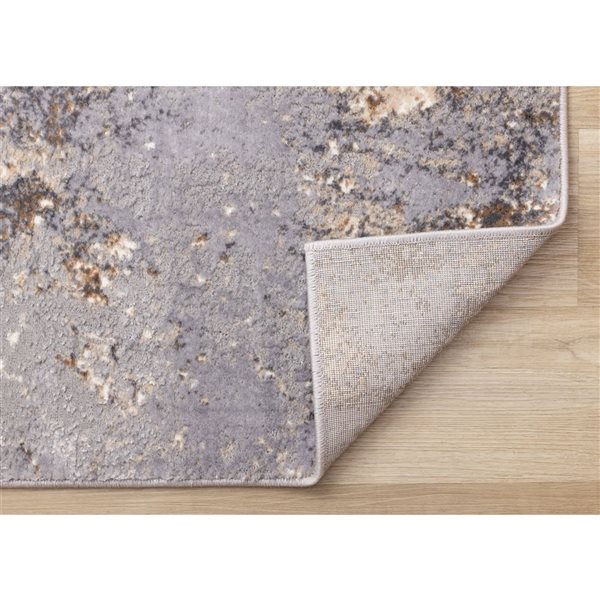 Rug Branch Zephyr Area Rug Distressed Contemporary 8 x 11-ft - Taupe