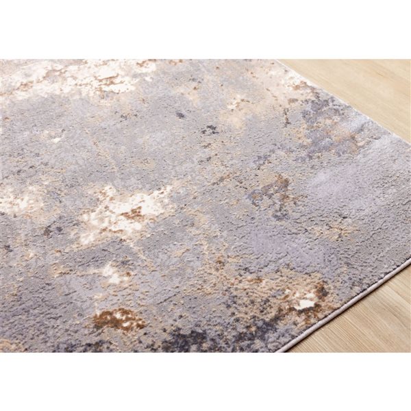 Rug Branch Zephyr Area Rug Distressed Contemporary 8 x 11-ft - Taupe