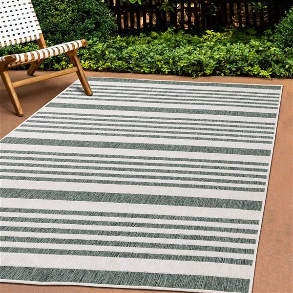 Rug Branch Zyana Area Rug Striped Contemporary 8 x 11-ft - Green