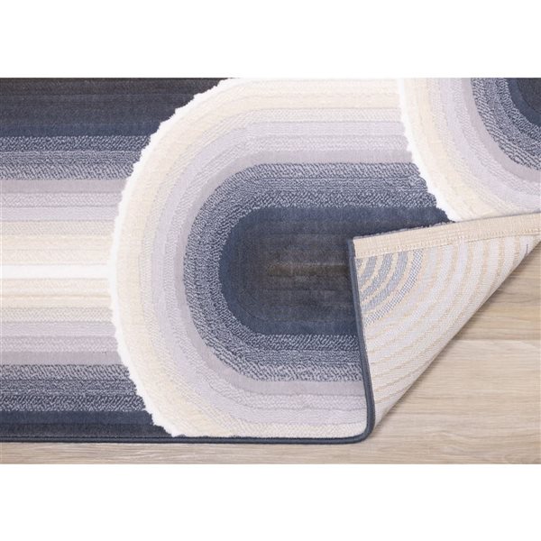 Rug Branch Solara Area Rug Geometric Art Deco 8 x 11-ft - Cream