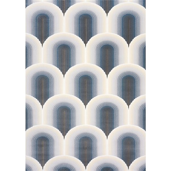 Rug Branch Solara Area Rug Geometric Art Deco 8 x 11-ft - Cream
