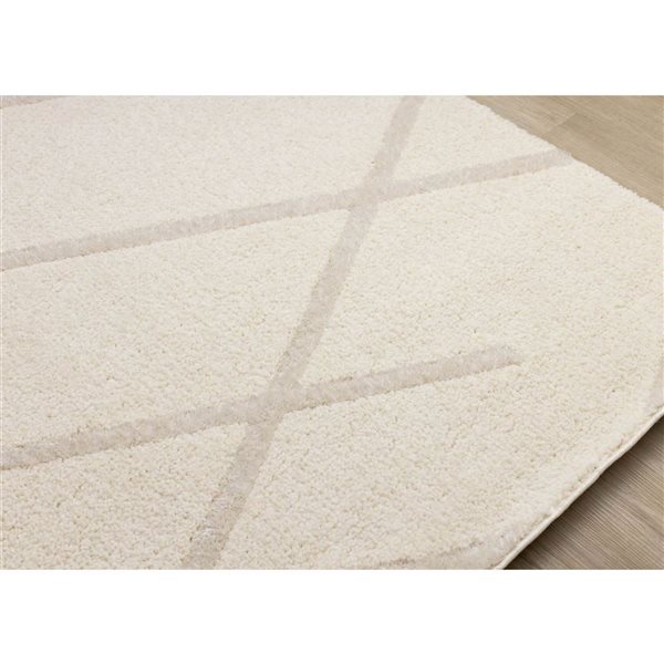 Rug Branch Tortuga Area Rug Solid Contemporary 5 x 8-ft - Cream