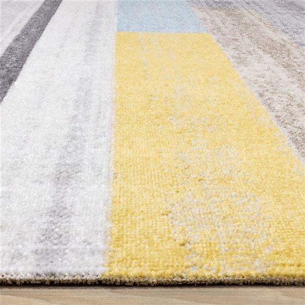 Rug Branch Callaya Area Rug Geometric Contemporary 8 x 11-ft Grey